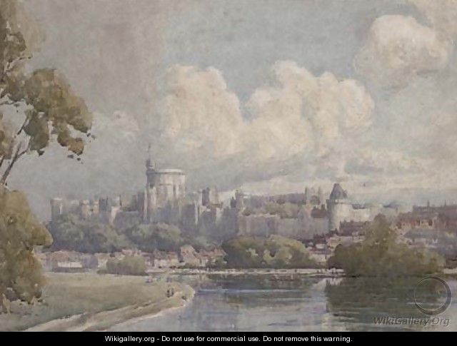 Windsor Castle from across the river - Samuel Warburton