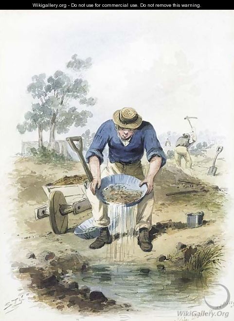 Tin Dish Washing - Samuel Thomas Gill
