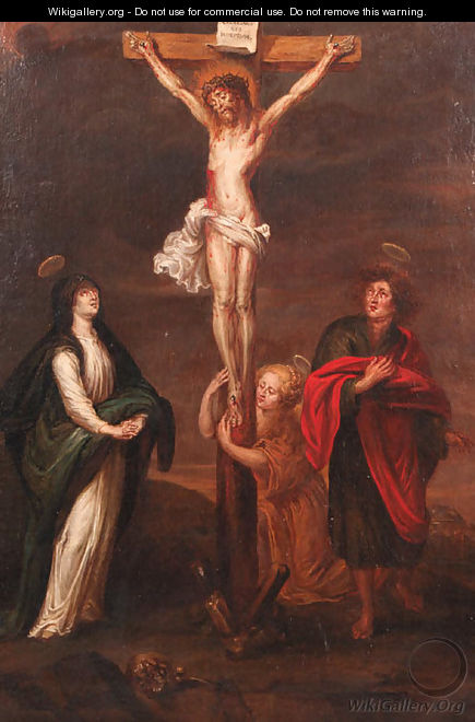 The Crucifixion - School Of Antwerp