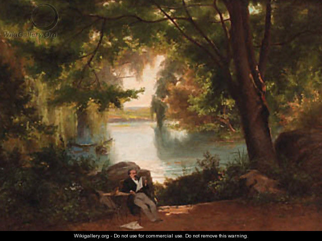 A noble man in a parc - Charles Giraud