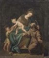 The Holy Family with the Infant Saint John the Baptist - School Of Verona