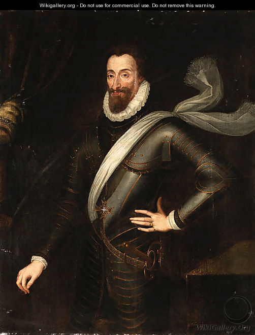Portrait of King Henry IV - School Of Fontainebleau