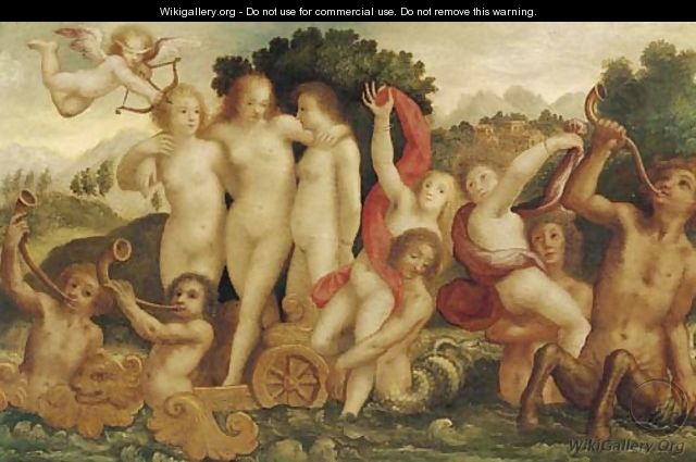 The Triumph of Venus - School Of Fontainebleau