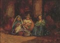 Indian Women Selling in a Market Place, Mexico - Mortimer Luddington Mempes