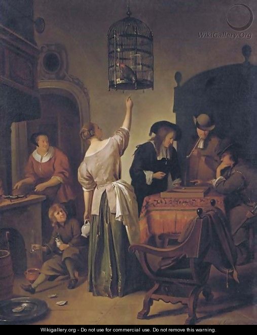 Trick-track players seated at a table - Moritz Calisch