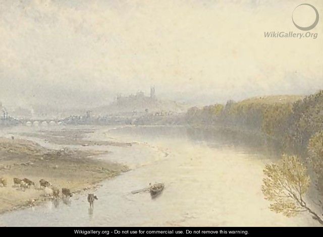 Lancaster from the River Lune - Myles Birket Foster