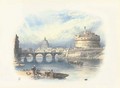 The tower of St Angelo with St Peter's beyond, Rome, Italy - Myles Birket Foster