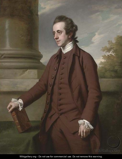 Portrait of William Baker, M.P. (1743-1824), of Bayfordbury Manor, Hertford, three-quarter-length, in a brown suit - Sir Nathaniel Dance-Holland