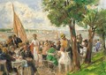 Gartenlokal an der Havel - Max Liebermann