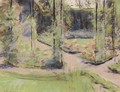 Die Rosenlaube im Wannseegarten - Max Liebermann