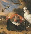 Coupling chickens in a landscape - Melchior de Hondecoeter