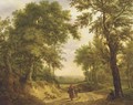 On a forest path in summer - Maximilien Lambert Gelissen