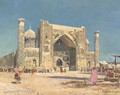 The Blue Mosque at Samarkand, Uzbekistan - Mikhail Nicolaevich Belaevsky