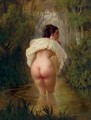 Nude in a Pond - Mihaly von Zichy