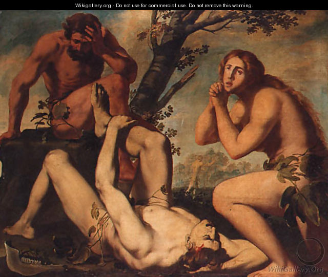 Adam and Eve lamenting the death of Abel - Michele Ragolia