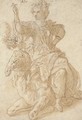 Asia seated on a camel and holding an incense burner - Cornelis De Vos