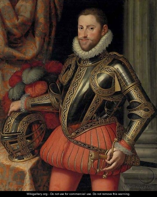 Portrait of Archduke Ernst of Austria - Martino Rota Dalmatia