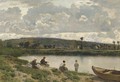 A Family Fishing by a River - Martin Rico y Ortega