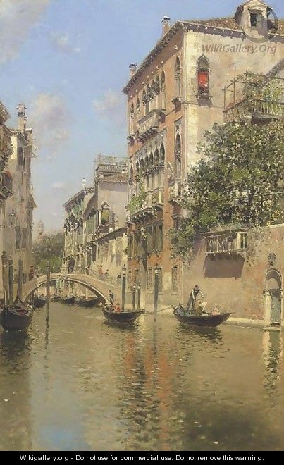 A Canal in Venice - Martin Rico y Ortega