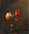 Still Life with Red and Pink Roses - Martin Johnson Heade