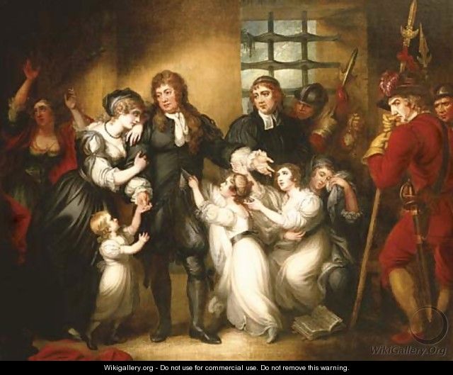 Lord William Russell with his family before his execution - Mather Brown
