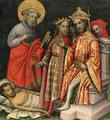 Saint Peter Reviving a Dead Man - Master Of The Saint Lambert Altarpiece