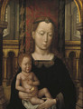 The Virgin and Child seated in a church interior - Master Of San Ildefonso