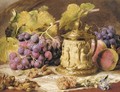 Bacchanalian cup with grapes - Mary Margetts
