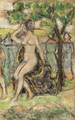 Nude Woman Seated on a Rock - Maurice Brazil Prendergast