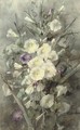 Purple and white field bindweed - Margaretha Roosenboom