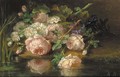 A bouquet of flowers at the water's edge - Margaretha Roosenboom