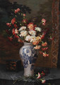 An oppulent still life in a oriental vase - Marie Nyl-Frosch