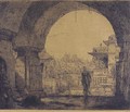 De ingang van een tempel te Palatina - Marius Bauer