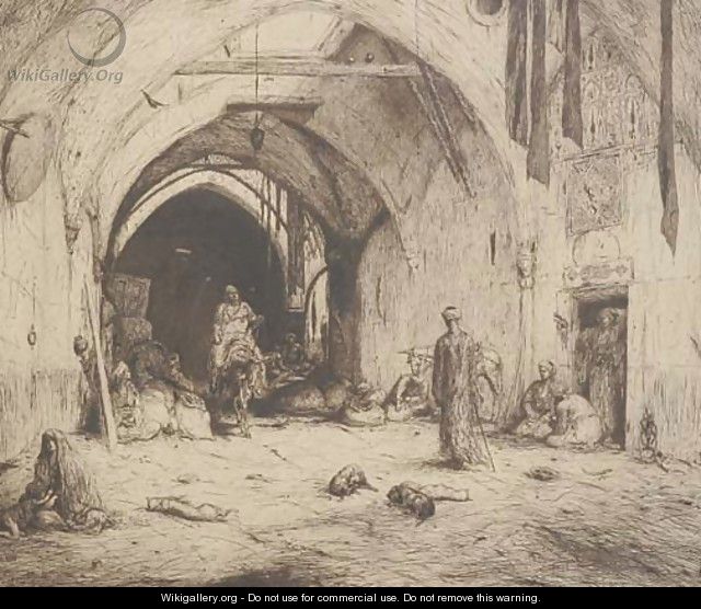 A bazaar in Damascus - Marius Bauer