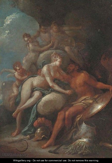 Venus in the forge of Vulcan - Michele Da Parma (see Rocca)