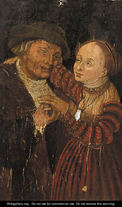 Ill-matched lovers - (after) Lucas The Younger Cranach