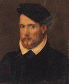 Portrait of a nobleman, bust-length, in a black cap - (after) Paris Bordone