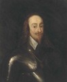 Portrait of King Charles I, bust-length, in armour - (after) Dyck, Sir Anthony van