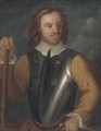 Portrait of Oliver Cromwell (1599-1658), half-length, in armour - (after) Robert Walker