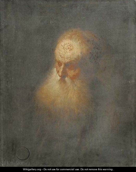 A Tronie a bearded old man - Rembrandt Van Rijn