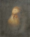 A Tronie a bearded old man - Rembrandt Van Rijn
