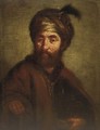 A man, half-length, in oriental dress - Rembrandt Van Rijn