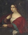 Portriat of a lady, half-length - Tiziano Vecellio (Titian)
