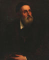 Portrait of the Artist, half-length in a black coat - Tiziano Vecellio (Titian)