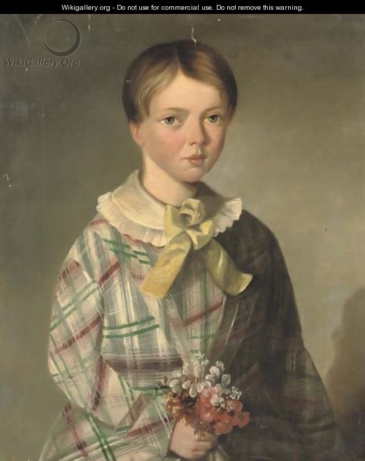 Picking flowers - (after) Sir William Beechey
