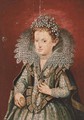 Portrait of a noblewoman, half-length, wearing a white lace ruff - (after) Sir Peter Paul Rubens