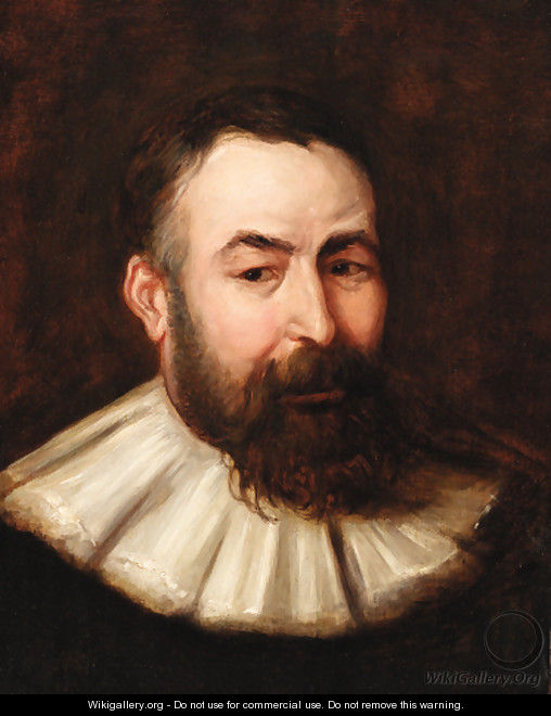 Portrait of a bearded gentleman, bust-length, in a white collar - (after) Sir Peter Paul Rubens