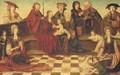The Holy Kinship, with donors and other figures - (after) Jacob Cornelisz. Van Oostanen, Called Jaco Amsterdam
