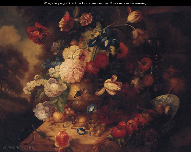 Flowers in an Urn - (after) Jacob Bogdani