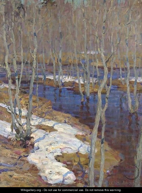 The thaw - Isaak Ilyich Levitan